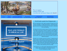 Tablet Screenshot of manandwomaninbiblicallaw.com